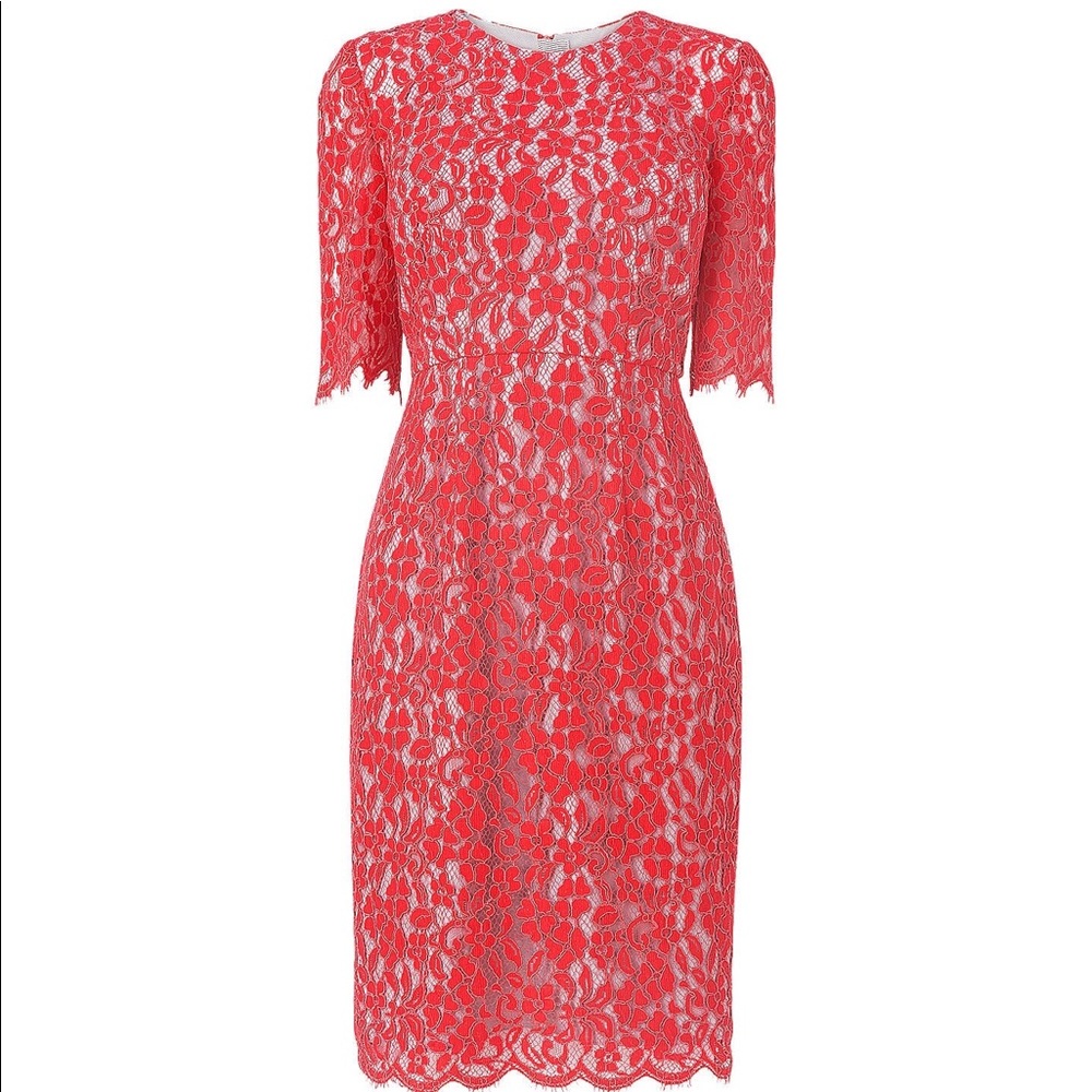 L.K. Bennett dress with crew neck,short sleeves